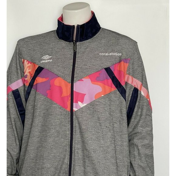 🔧Jacket Men’s Size XL CORAL STUDIOS X UMBRO REVERSIBLE JACKET Black Beauty - Picture 3 of 12